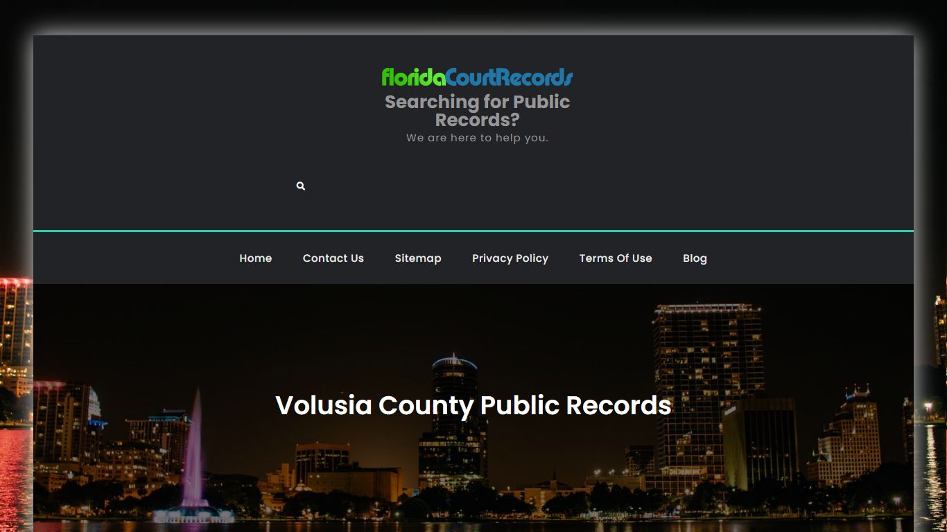 Volusia County Public Records | Searching for Public Records?